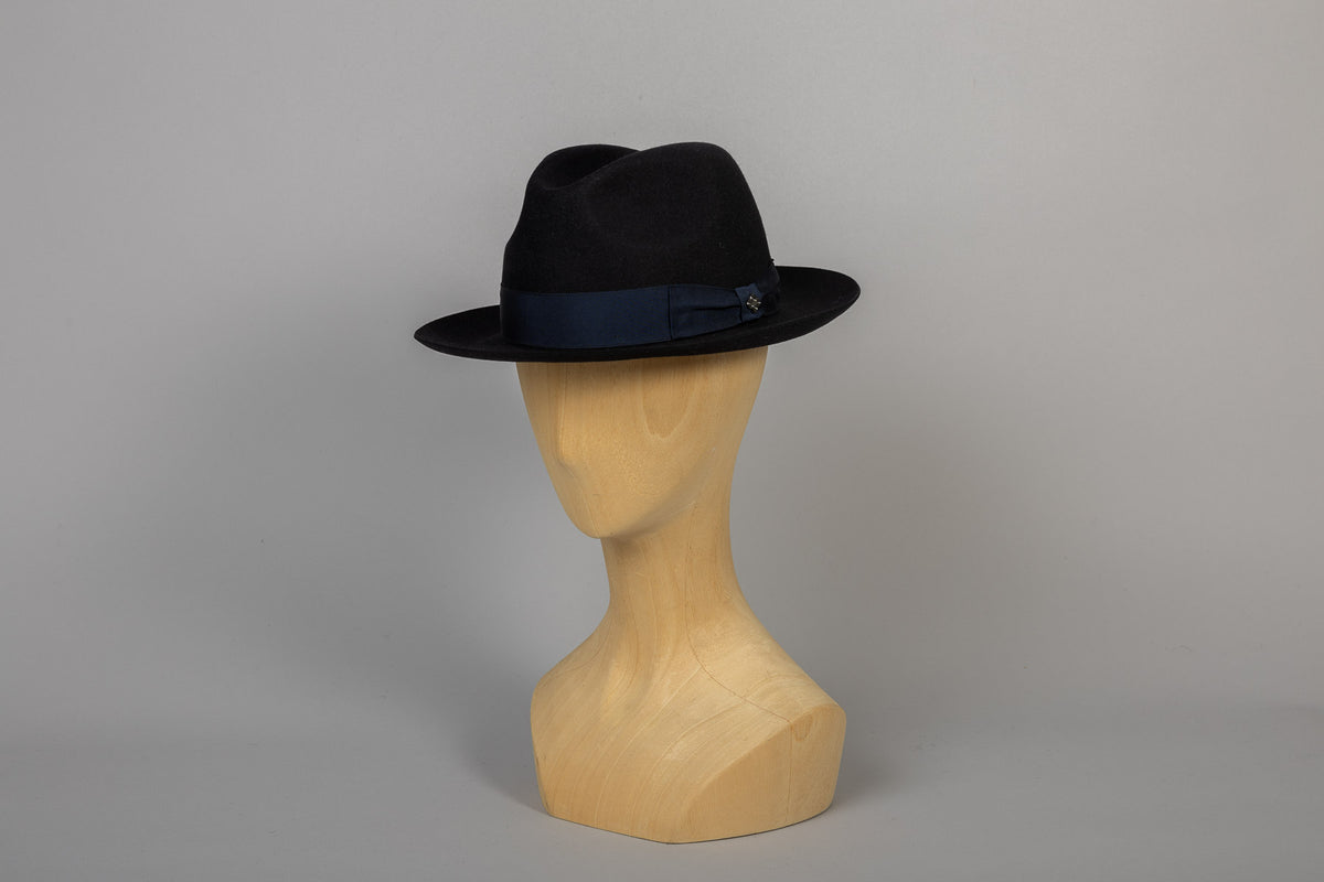 Chapeau Fedora En Castor 100% – Style Vintage – Taille 7 – Fait Main Aux USA