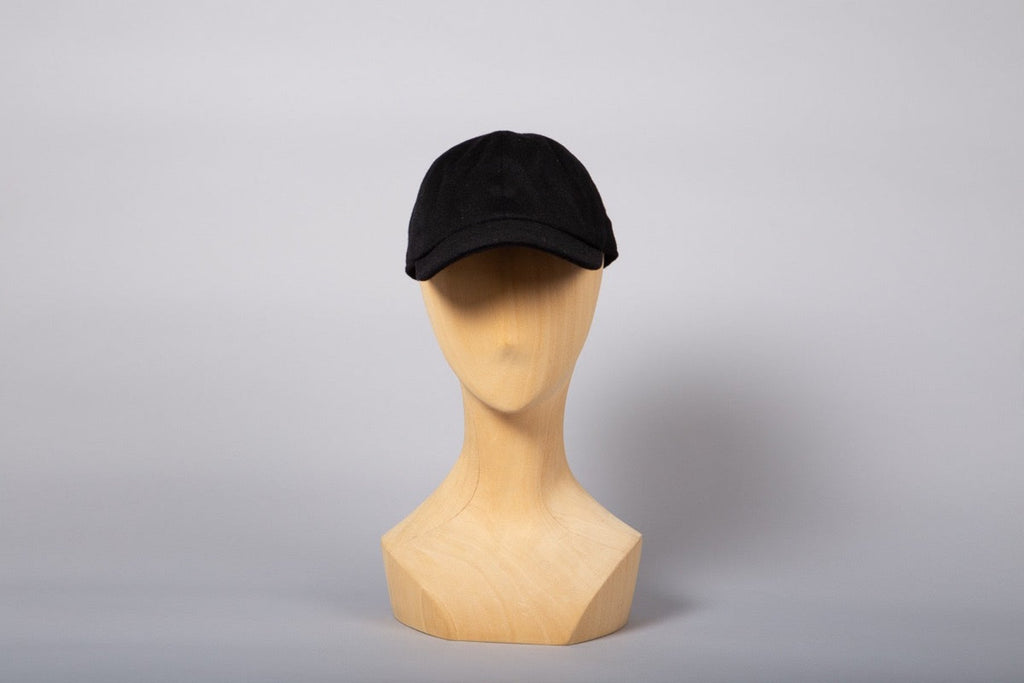 Casquette Barry Bond baseball cachemire noir packshot face