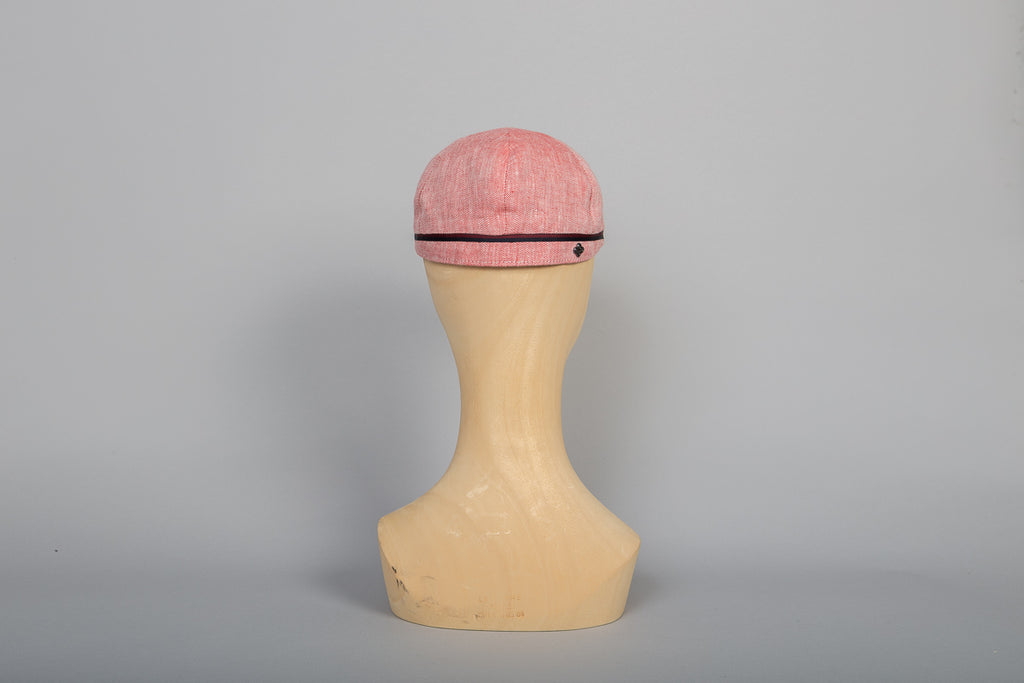 Casquette Eton été chambray rouge packshot dos