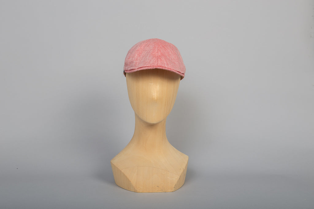 Casquette Eton été chambray rouge packshot face