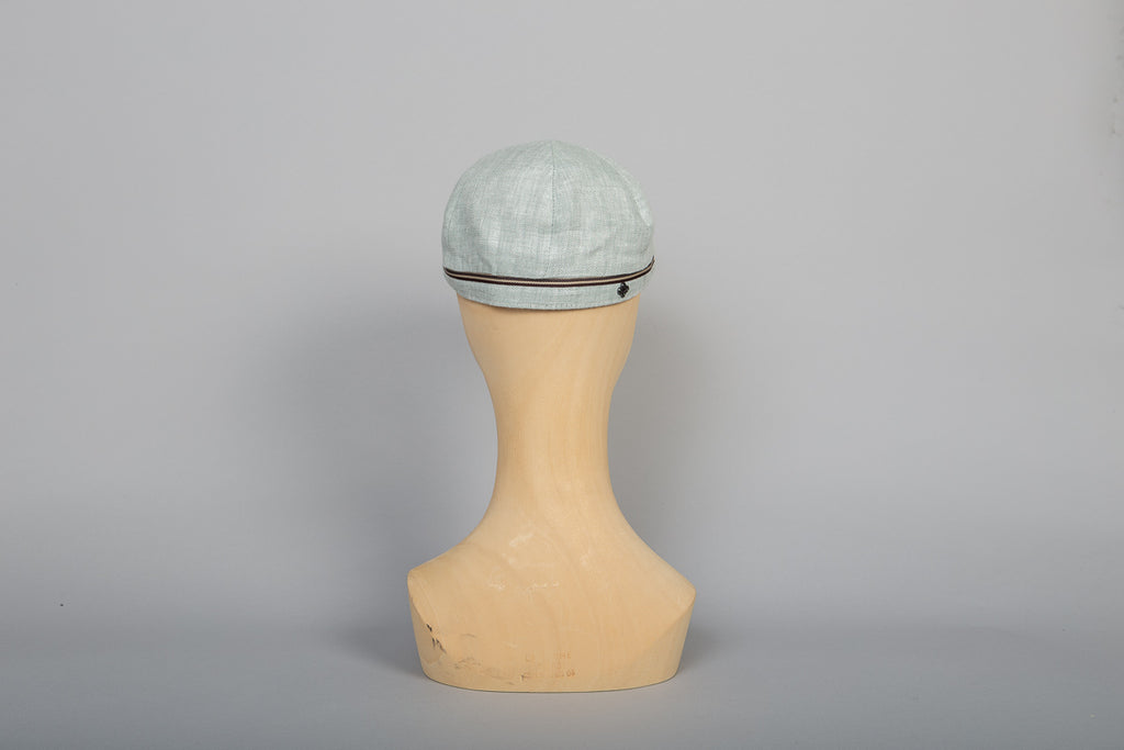 Casquette Eton été lin celadon packshot dos