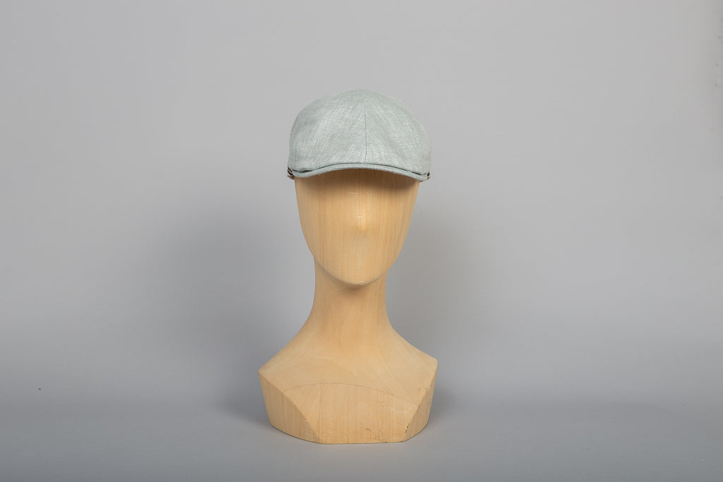 Casquette Eton été lin celadon packshot face