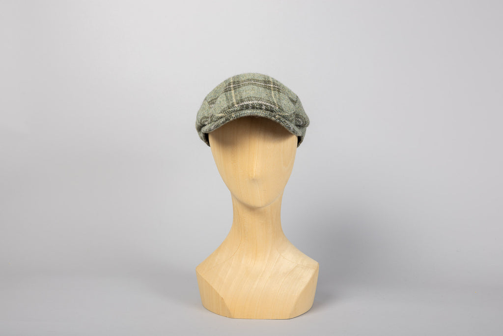 Casquette Ivy Contemporary carreaux vert packshot face
