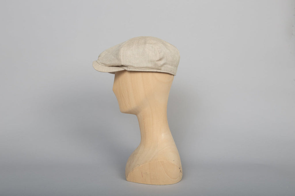 Casquette Newsboy Slim été beige packshot profil