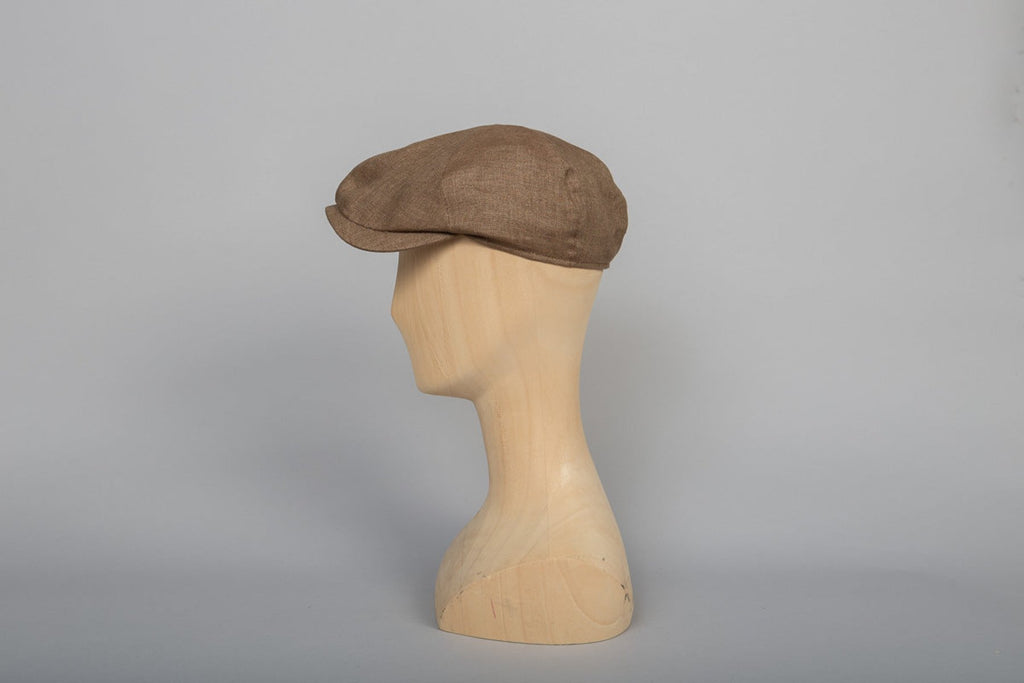 Casquette Newsboy Slim été marron packshot profil