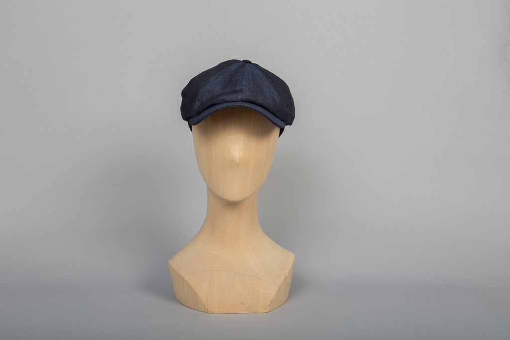 Casquette Russel été chevron indigo packshot face