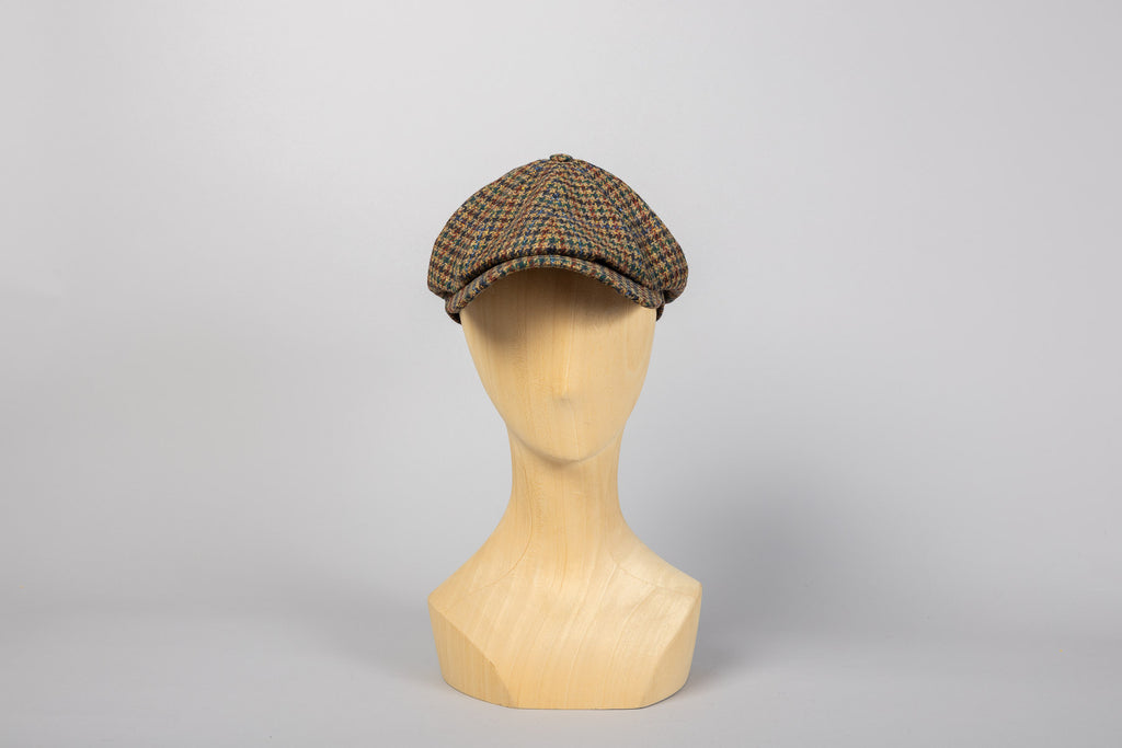 Casquette Russel pied de poule tabac packshot face