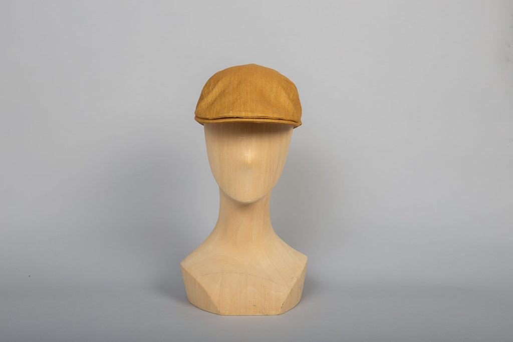 Casquette William été lin safran packshot face