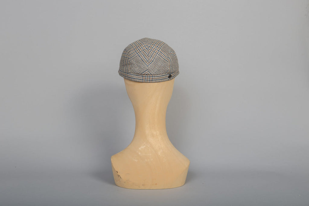 Casquette William été Prince de Galles marron bleu packshot dos