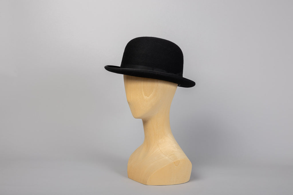 chapeau melon bombetta morbita noir profil