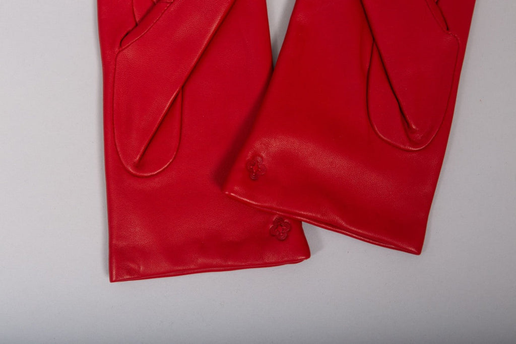 Gants cuir cachemire Scarlett cardinal packshot détails