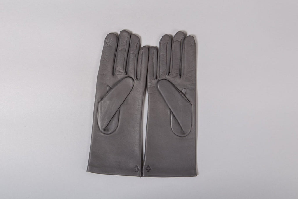 Gants cuir soie Sissi gris souris packshot