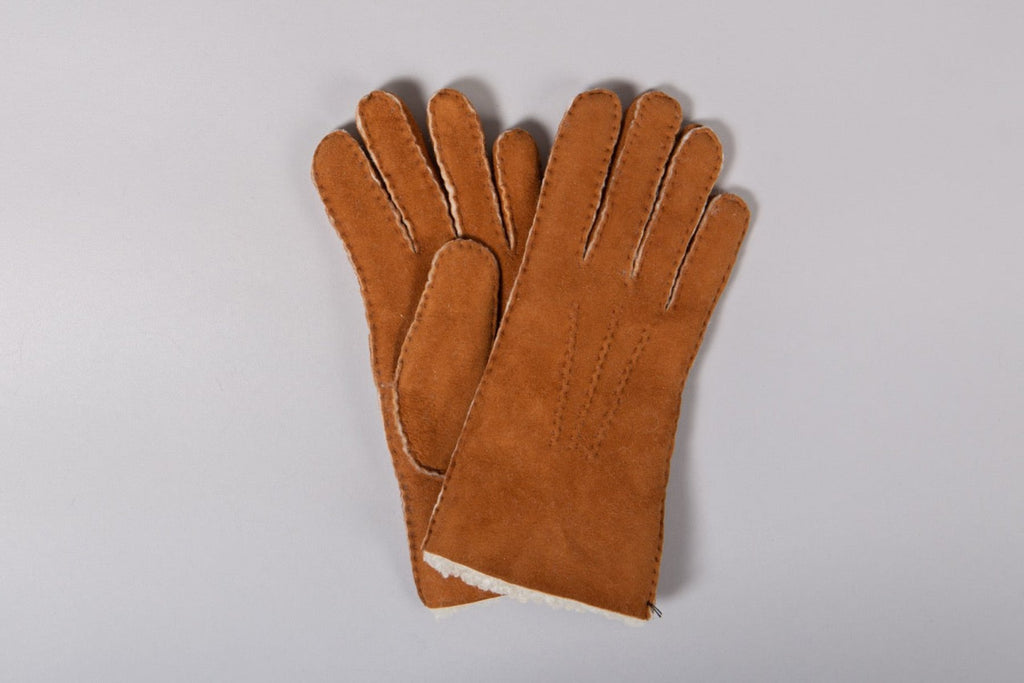 Gants mouton Curly marron chesnut packshot
