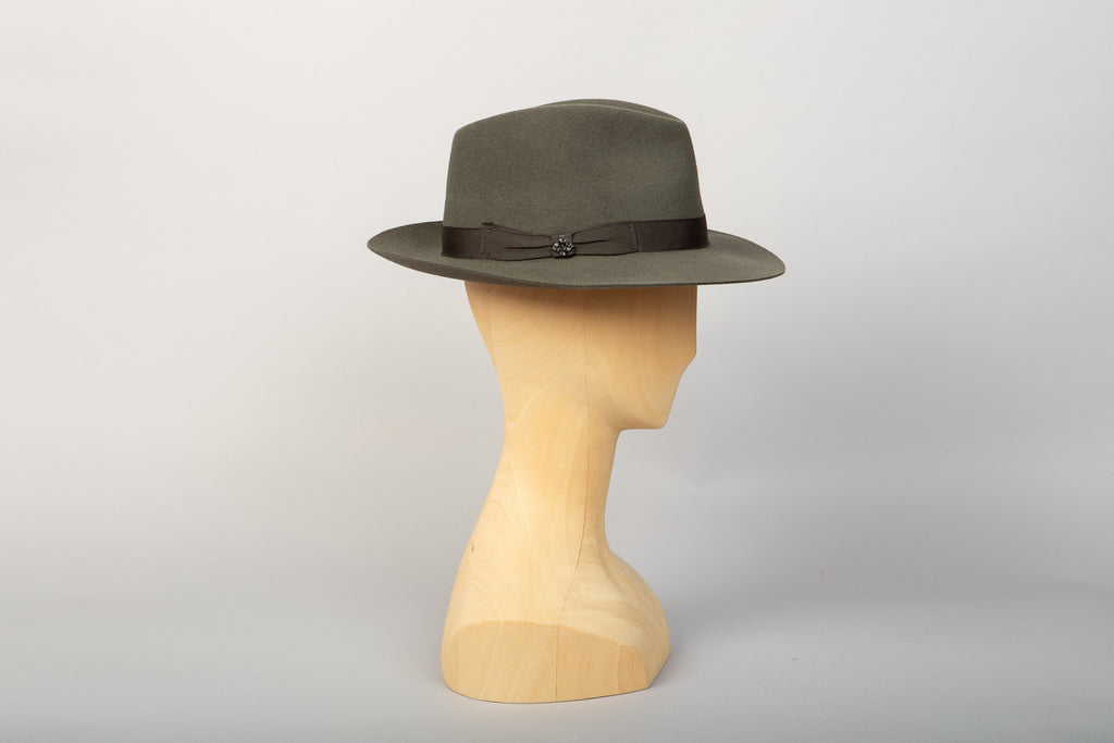 Chapeau Château Margaux feutre amande packshot profil