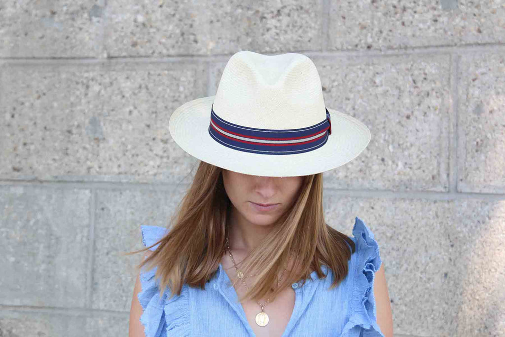 chapeau panama cabourg naturel porté