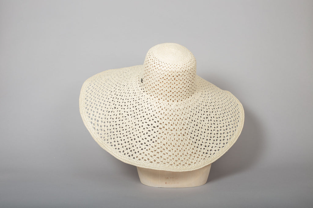 chapeau capeline mallorca oversize panama dos