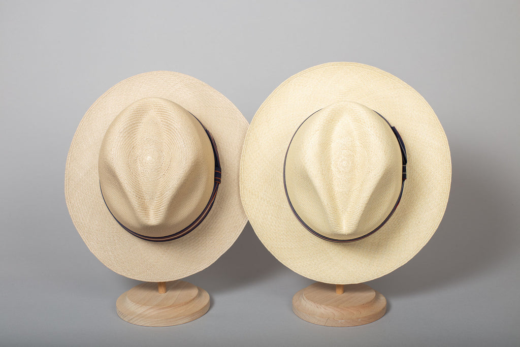 calotte chapeaux panama cabourg moka et naturel