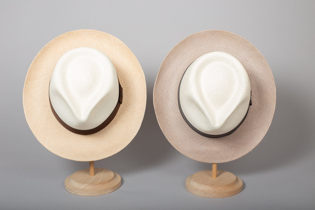 chapeau panama isla del sol bicolore duo calotte
